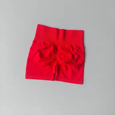 Women's Quick-Drying High Waist Sports Shorts - Sexy Solid Color Three-Point Shorts