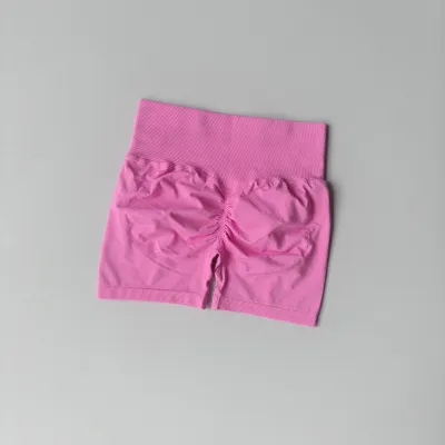 Women's Quick-Drying High Waist Sports Shorts - Sexy Solid Color Three-Point Shorts