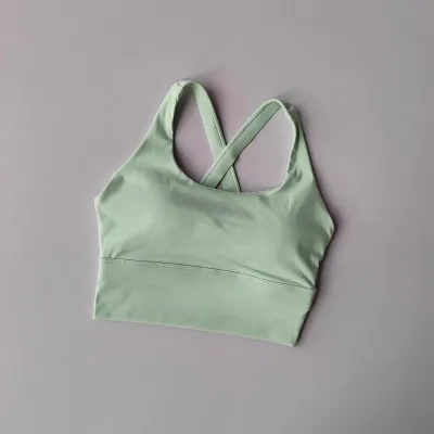Women Fashion Sexy Solid Color Shockproof Push-Up Sports Bra