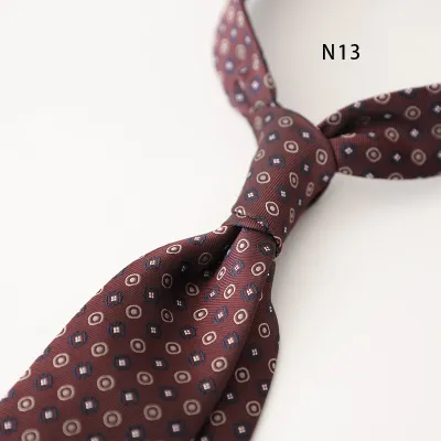 Men's Retro Dot Floral Printed Business Necktie