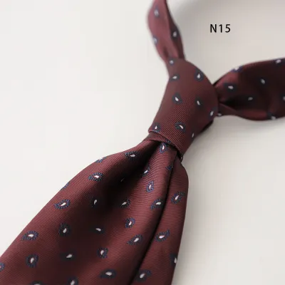 Men's Retro Dot Floral Printed Business Necktie
