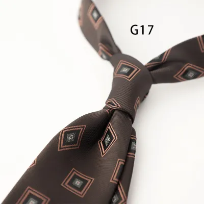 Men's Retro Dot Floral Printed Business Necktie