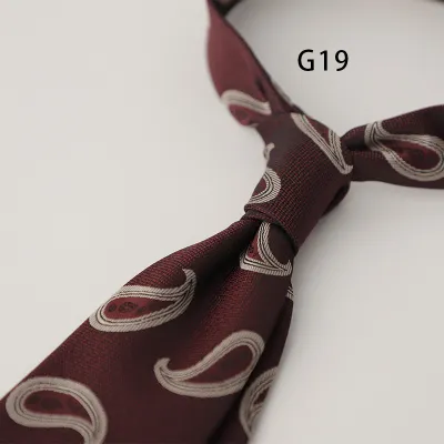 Men's Retro Dot Floral Printed Business Necktie