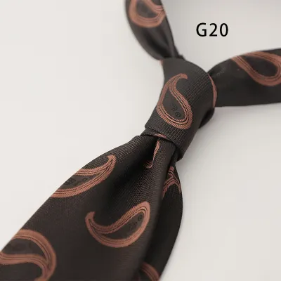 Men's Retro Dot Floral Printed Business Necktie