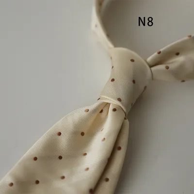 Men's Retro Dot Floral Printed Business Necktie