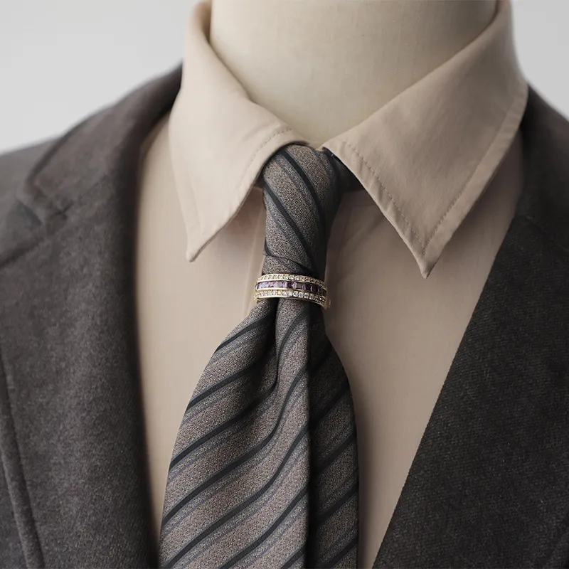 Men's Retro Dot Floral Printed Business Necktie
