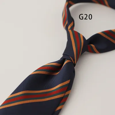 Men's Retro Stripe Jacquard Business Bow Tie