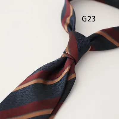 Men's Retro Stripe Jacquard Business Bow Tie