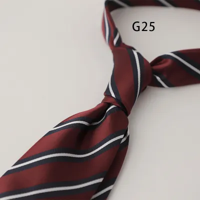 Men's Retro Stripe Jacquard Business Bow Tie