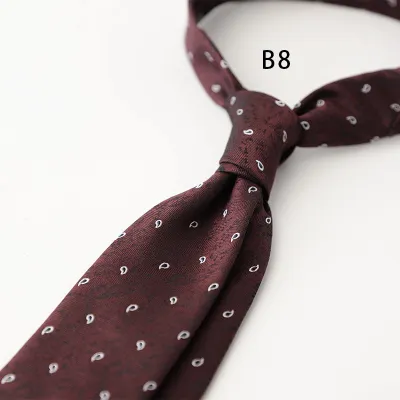 Men's Retro Stripe Jacquard Business Bow Tie