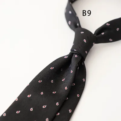 Men's Retro Stripe Jacquard Business Bow Tie