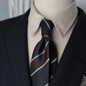 Men's Retro Stripe Jacquard Business Bow Tie