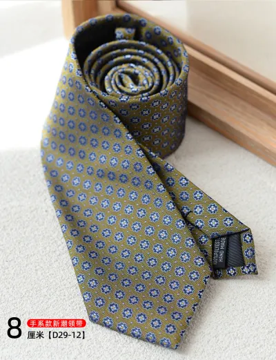Men Fashion Retro 8cm Geometric Pattern Business Tie
