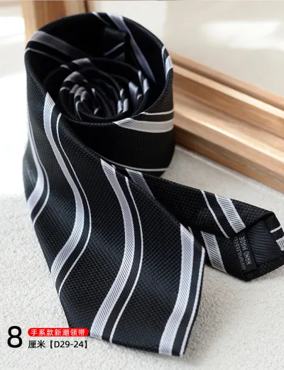 Men Fashion Retro 8cm Geometric Pattern Business Tie
