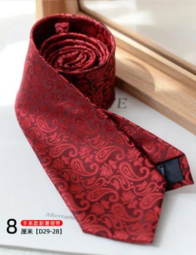 Men Fashion Retro 8cm Geometric Pattern Business Tie
