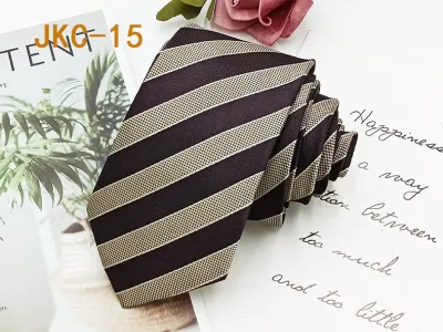 Men Fashion 7cm Jacquard Striped Crown Star Tie