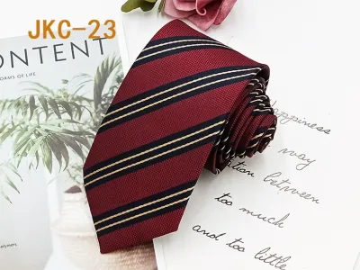 Men Fashion 7cm Jacquard Striped Crown Star Tie