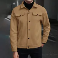 Men Fashion Casual Basic Letter Pattern Round Neck Plus Size Long Sleeve T-Shirt