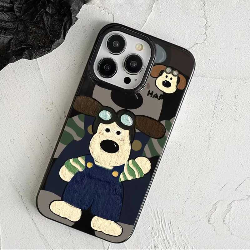 Fashion Cartoon Cute Dog Anti-Fall Jelly Shell Silicone Iphone Case
