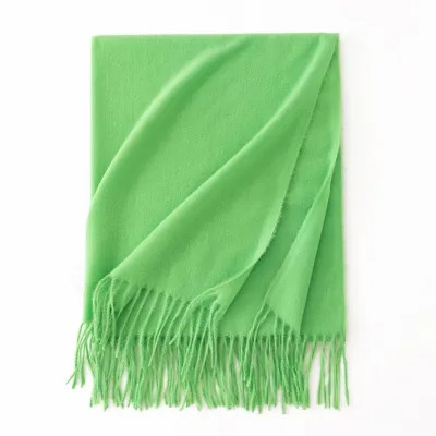 Women's Fashion Casual Solid Color Shawl Tassel Scarf