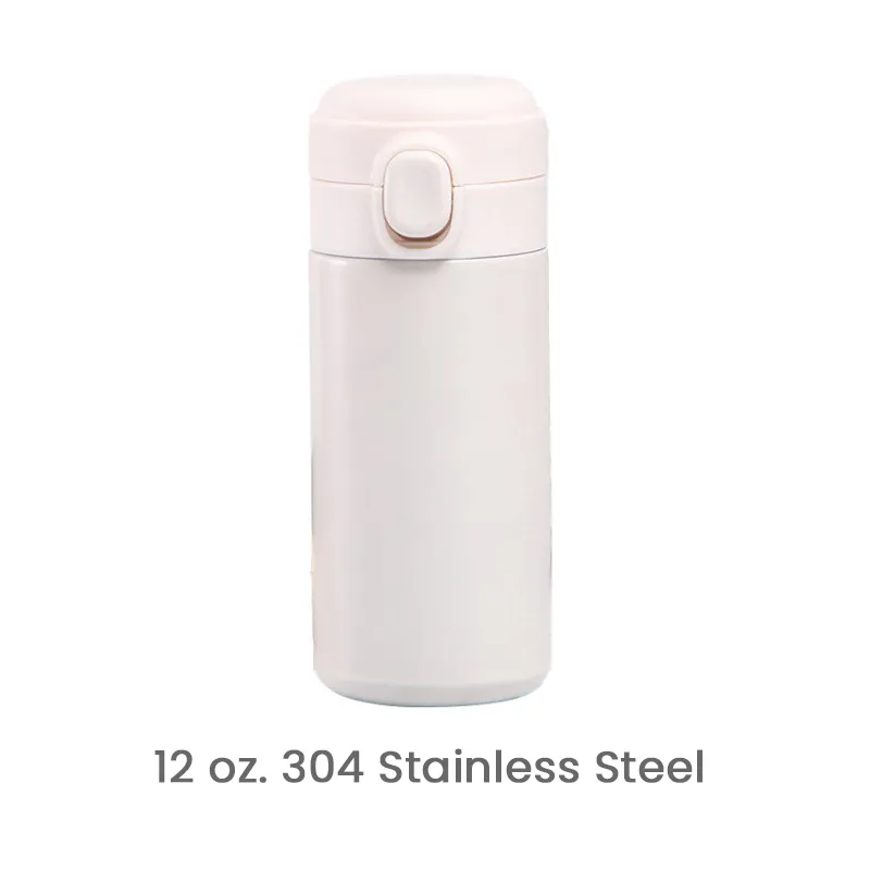 Simple Portable Solid Color Stainless Steel Thermos Cup