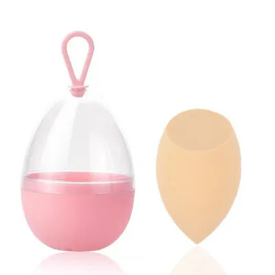 Fashion Simple Hook Egg Box Beauty Makeup Sponge Hydrophilic Non-Latex 5*8Cm Olive Drop Gourd Shaped