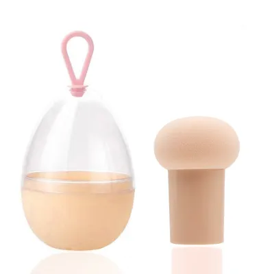 Fashion Simple Hook Egg Box Beauty Makeup Sponge Hydrophilic Non-Latex 5*8Cm Olive Drop Gourd Shaped