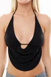Women Sexy Halter-Neck Backless Lace-Up Camisole Tank Top