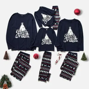 Autumn Winter Christmas Parent-Child Matching Family Pajamas Set