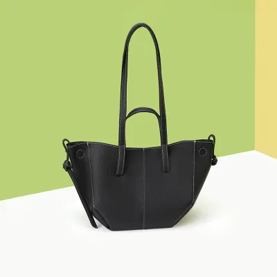 Women Fashion Casual Solid Color Large Capacity Handbag PU Street Trend