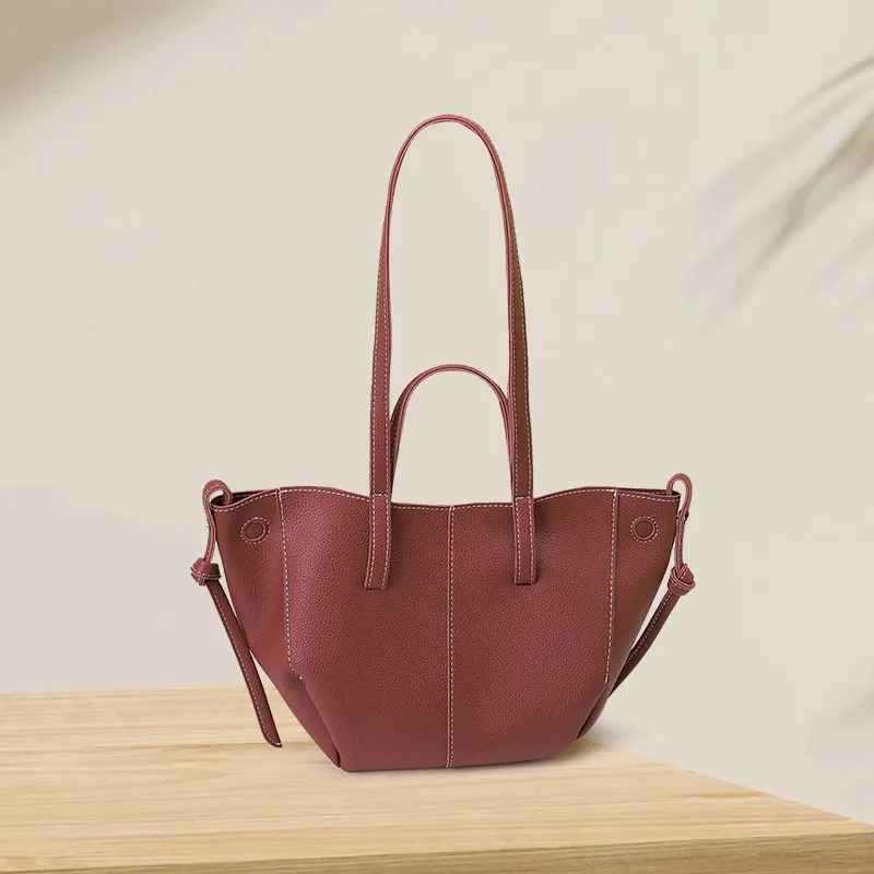 Women Fashion Casual Solid Color Large Capacity Handbag PU Street Trend