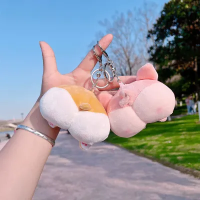 Fashion Creative Cute Plush Corgi Puppy Butt Keychain Pendant