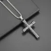 5# Cylindrical Cross Necklace