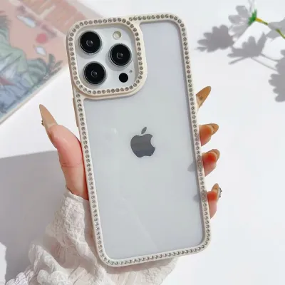 Iphone17 Shiny Rhinestone Mobile Phone Case Protective Cover