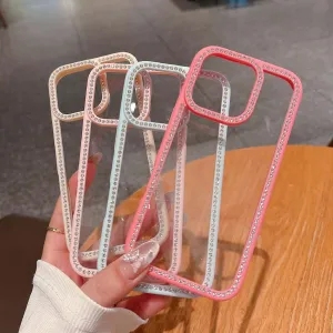 Iphone17 Shiny Rhinestone Mobile Phone Case Protective Cover