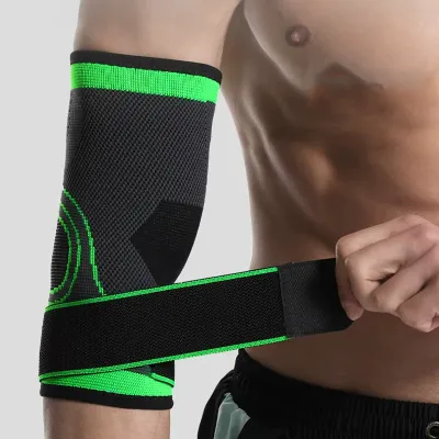 Outdoor Fitness Knitted Breathable Elastic Pressurized Elbow Joint Pad Elbow