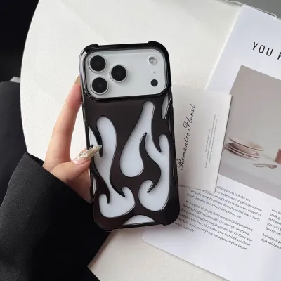 Fashion Creative Frosted Hollow Flame Pattern Iphone Case Tpu