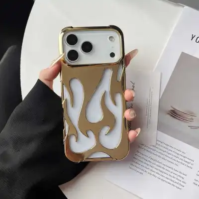 Fashion Creative Frosted Hollow Flame Pattern Iphone Case Tpu
