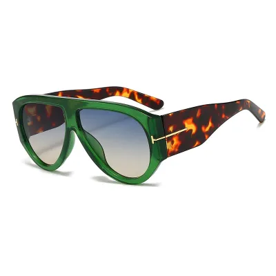 Women's Fashion Retro Large Frame PC Goggle Sunglasses
