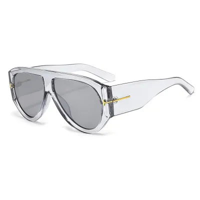 Women's Fashion Retro Large Frame PC Goggle Sunglasses