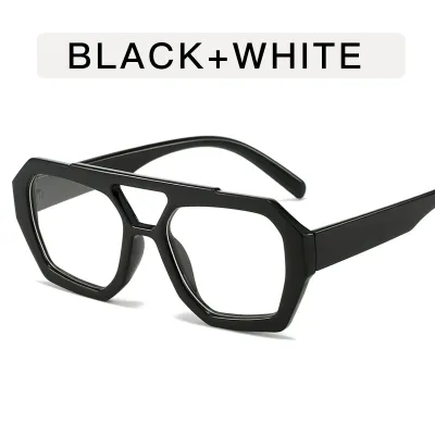 Fashion Retro Irregular Hollow Polygon Sunglasses PC Frame AC Lens