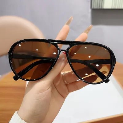 Women's Fashion Large Frame Polygon Sunglasses