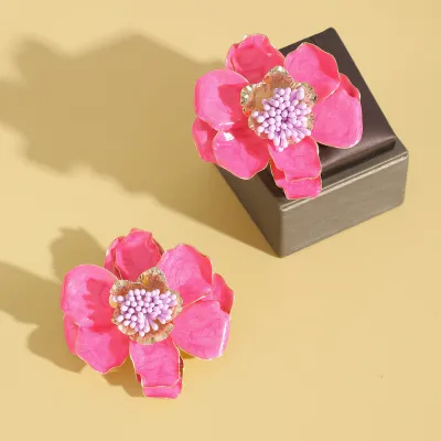Creative Fashion Exaggerated Floral Chic Earrings