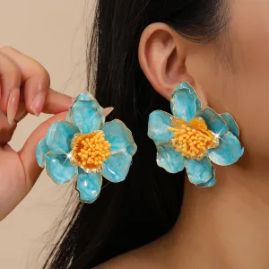 Creative Fashion Exaggerated Floral Chic Earrings