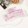 8.5Cm Printed Square-Rose Powder Love Transparent Bottom