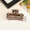 8.5Cm Printed Square-Leopard Coffee Dot