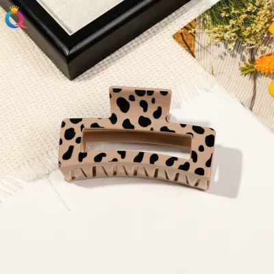 Fashion Leopard Printing Hair Clip for Women