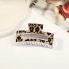 8Cm Printed Square-Leopard Grey