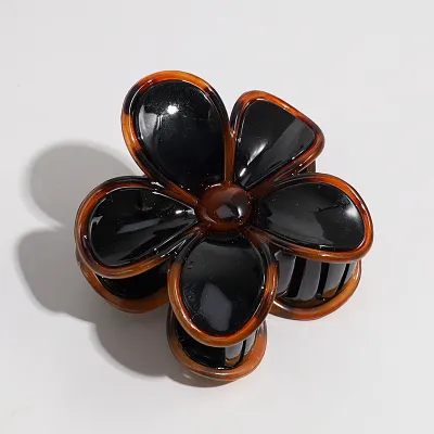 Elegant Retro Floral Rococo Hair Grab Clip Plastic Resin
