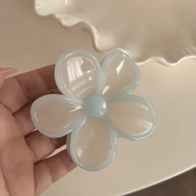 Elegant Retro Floral Rococo Hair Grab Clip Plastic Resin